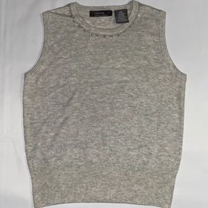 George Sleeveless Wool Cashmere Blend Sweater